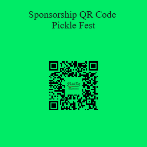 QR code to sponsor Pickle Fest Texarkana